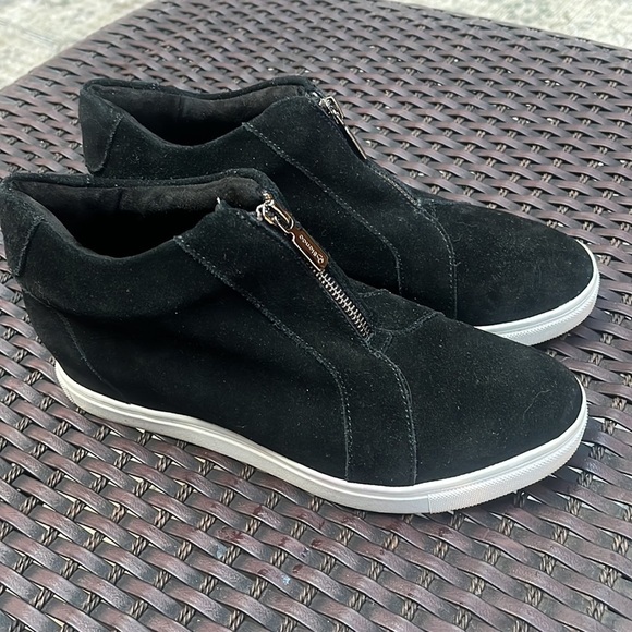 Womens BLONDO Glenda Black Suede Waterproof Zip Up Boots / Size 8.5 m - Picture 2 of 10